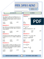 Primer Simulacro - Reforzamiento