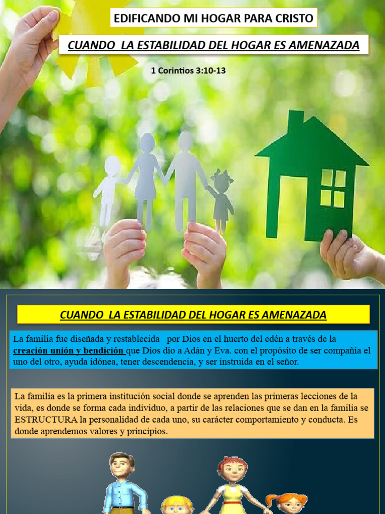 Dia 3-CUANDO LA ESTABILIDAD DEL HOGAR ES AMENAZADA | PDF | Amor | Perdón