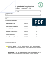 Senior Capstone Scope Form - 232-099