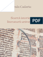 Anda Cadariu - Scurtă Istorie A Literaturii Universale