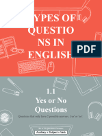 3-Types of Questions in English