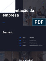 Preto e Azul Escuro Profissional Proposta de Imobiliária Missão e Metas Apresentação