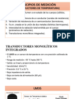 (Transductores de Temperatura) : Principios de Medición