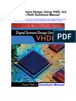 Ebook Digital Systems Design Using VHDL 3Rd Edition Roth Solutions Manual Full Chapter PDF