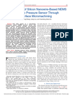 Development of Silicon Nanowire-Based NEMS Absolute Pressure Sensor Through Surface Micromachining