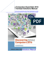 Ebook Discovering Computers Essentials 2016 1St Edition Vermaat Solutions Manual Full Chapter PDF