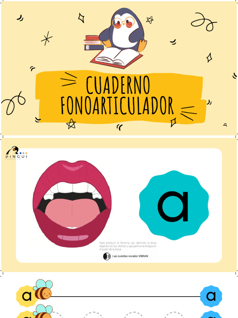 Cuaderno Fonoarticulador para Imprimir | PDF | Artes del Lenguaje y ...