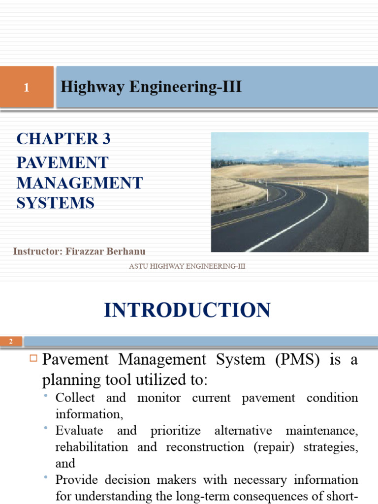 Chapter 3-Pavement Management | PDF | Systems Science | Applied Mathematics