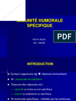 Immunite Humorale Specifique Presentation