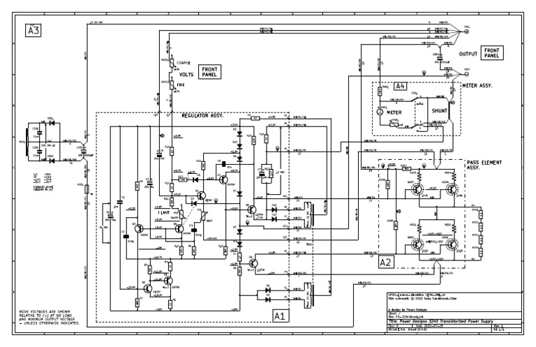 PD-3240 Power Supply Schematic | PDF