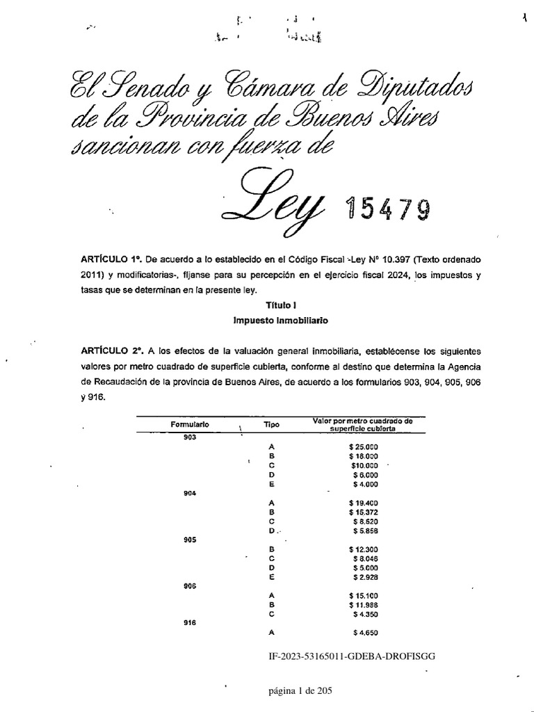 Ley 7290 67 S Ley 15479