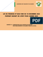 Annexe 14 Subventions Aux Comites de Gestion Des Etablissements Scolaires Publics COGES