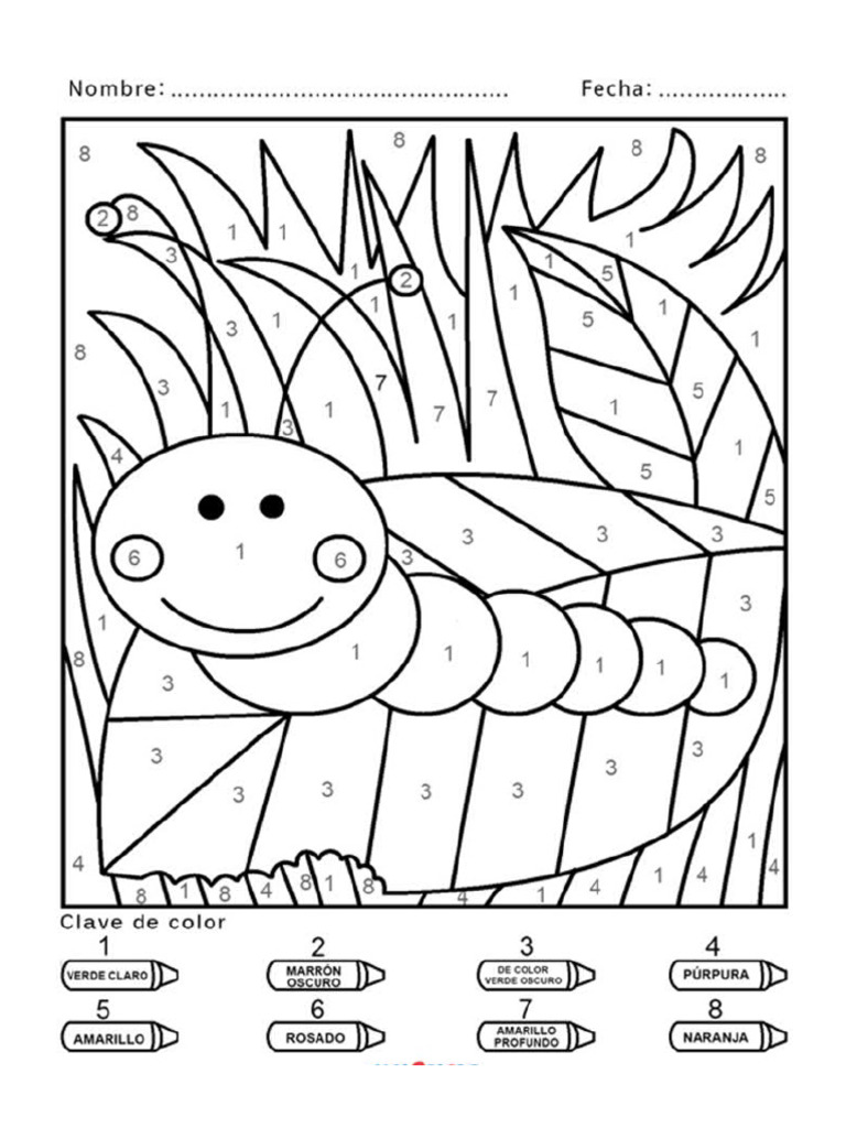 Colorea por numeros | PDF