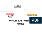 TW-Taller de Formulacion de Proyectos Mineros - Pauta - de - Informes