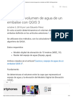 Calcular El Volumen de Agua de Un Embalse Con QGIS 3 - El Blog de Franz