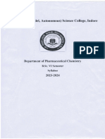 BSC - Vi Semester - Pharmaceutical Chemistry - 23 - 24