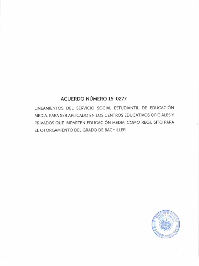 Lineamientos del servicio social estudiantil pdf