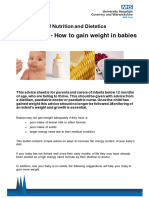 Paediatrics - How To Gain Weight in Babies Amended (June 2019)