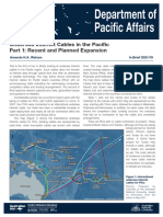 Undersea Internet Cables in The Pacific Part 1 - Recent and Planned Expansion Amanda H A Watson Department of Pacific Afffairs in Brief 2021 19