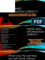 2.1 Positive and Negative Effects of Media Information