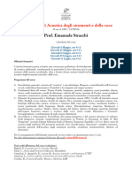 Fondamenti Di Acustica Degli Strumenti e