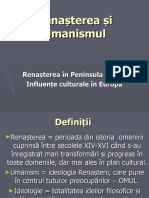 Renașterea Și Umanismul