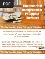 PhilLit-Lesson3 (Historical Background of Philippine Literature)