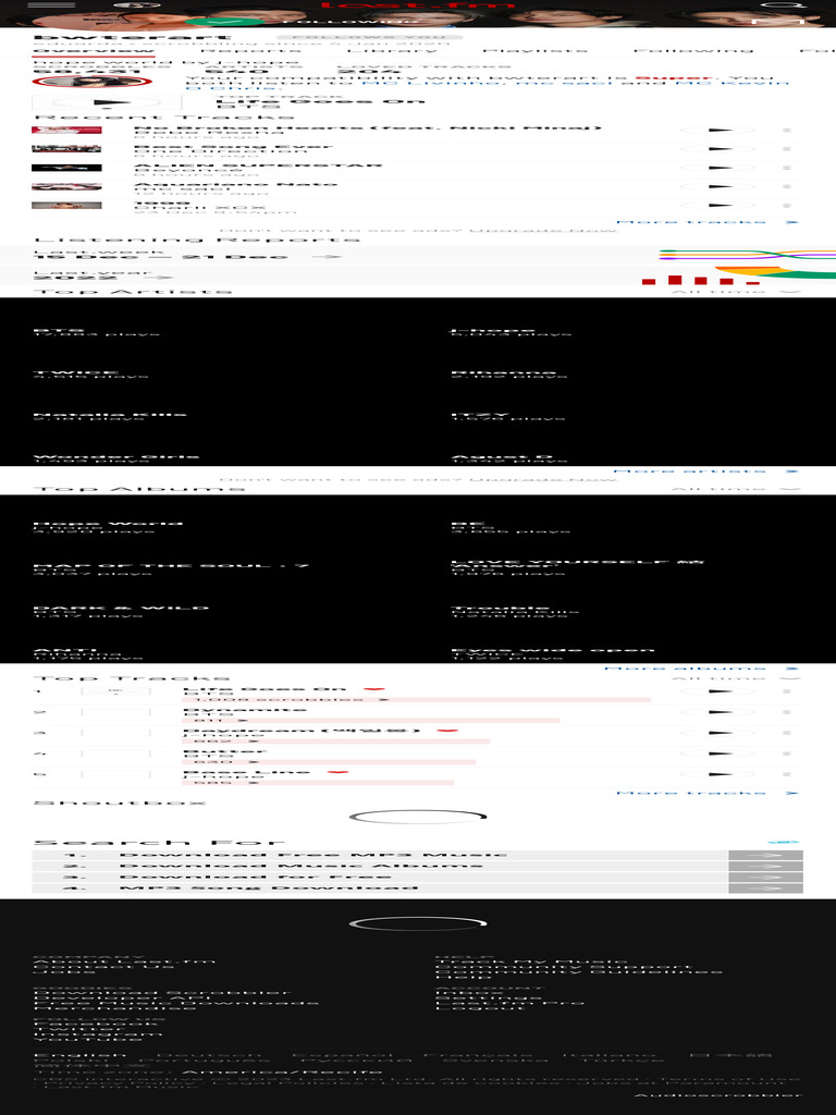 Bwterart's Music Profile Last - FM | PDF | Pop Music | Music Industry