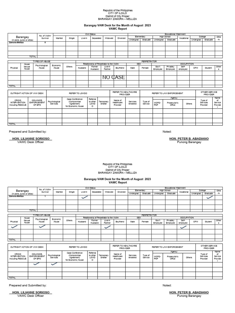 Vawc Report Download Free PDF Gender Related Violence Problem