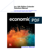 Ebook Economics 10Th Edition Colander Solutions Manual Full Chapter PDF