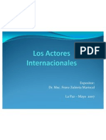 Actores Internacionales (Franz Zubieta Mariscal)