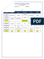 Horario de Clases Estudiantes 2024-1°