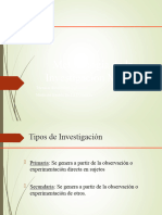 Tipos de Estudios - Investigacion Clinica