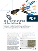 The Power and The Pitfalls of Social Media: Is Social Media Facilitating Rapid Change or Just Fostering An Illusion of Activism? by Tanya Mariano