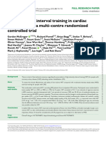 High-Intensity Interval Training in Cardiac Rehabilitation - A Multi-Centre Randomized Controlled Trial