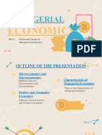 ECO 301B Part I. Nature and Scope of Managerial Economics