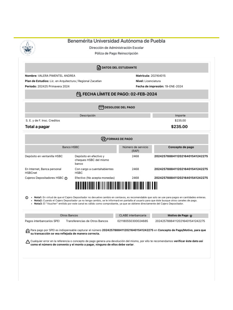 Ficha de Pago | Descargar gratis PDF | Bancos | Servicios financieros