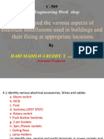 Understand The Various Aspects of Electrical Installations Used in Buildings and Their Fixing at Appropriate Locations