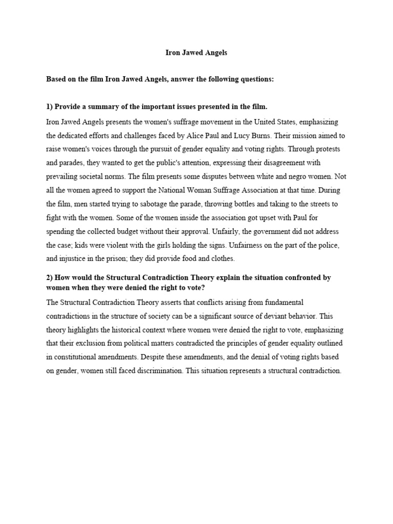 Iron Jawed Angels PDF