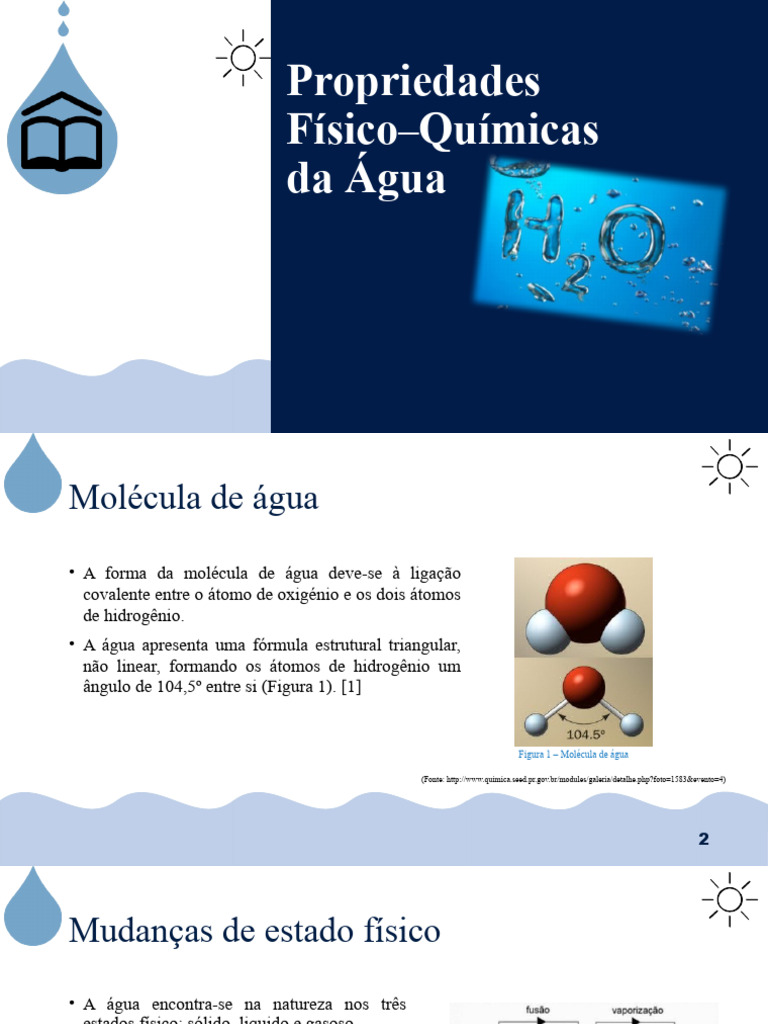 9 Etapa - Propriedades Físico-Químicas Da Água | PDF | Água ...