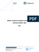 Manual Técnico Del Modelo Estándar de Control Interno Meci Depto Cesal
