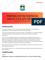 MAPAS DE INCIDENCIA DELICTIVA DE MÉXICO. Diciembre 2023