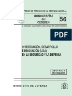 Investigación, Desarrollo E Innovación (I+D+I) en La Seguridad Y La Defensa