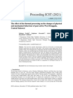 The Effect of The Thermal Processing On The Changes of Physical and Mechanical Behaviour of Peat Soil in West Donggala, Central Sulawesi