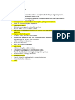 Lecture 7- Gene expression and Proteins