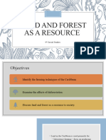 Land and Forest As Resource