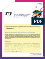 Orientaciones Pedagogicas y Curriculares. Juegos Panamericanos y Parapanamericanos. Santiago 2023