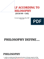 Chapter 1 - The Self According To Philosophy (CAS)