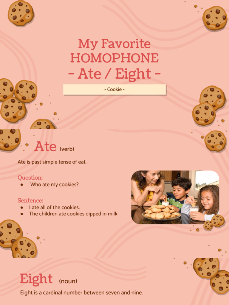 Ate vs Eight: Understanding Homophones | PDF