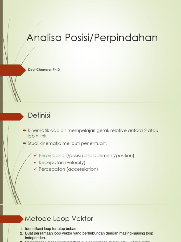Analisis Kinematik Metode Loop Vektor | PDF | Metode & Bahan Ajar ...
